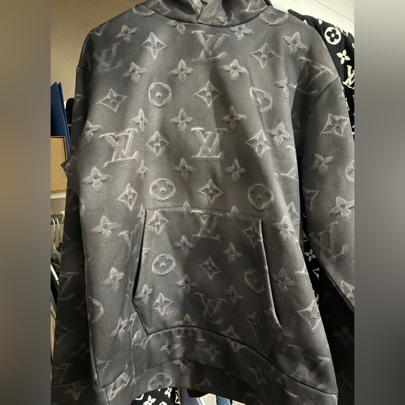 Louis Vuitton Charcoal Monogram Hoodie - Picture 1 of 4